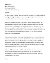 Off The Wall: Letters like this means a lot