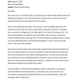 Off The Wall: Letters like this means a lot