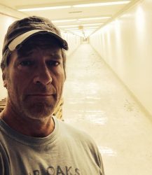 A long plastic hallway...