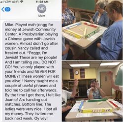 Texts From Mother: Played Mahjong for Money